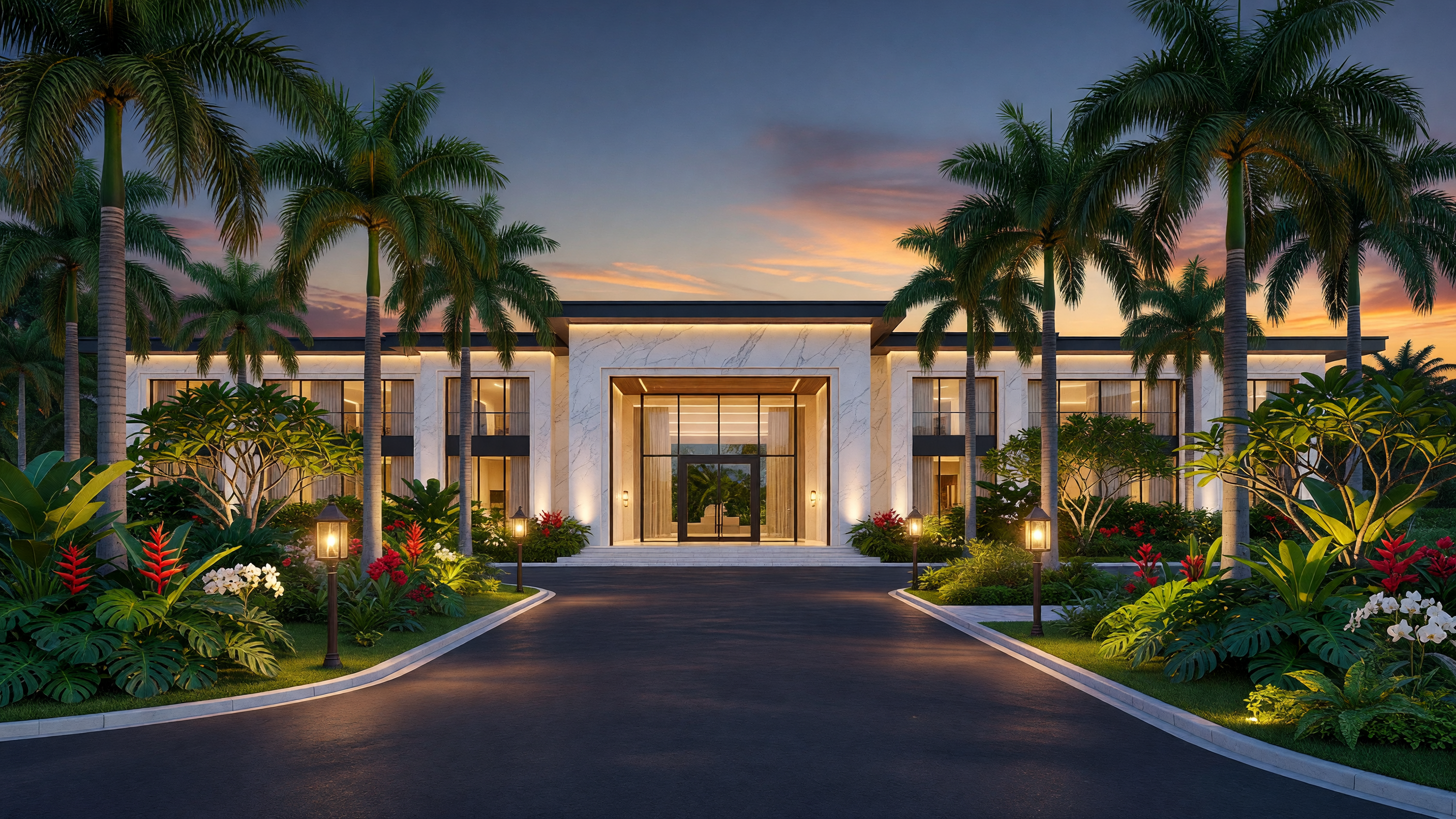 Magnificent Resort Entrance